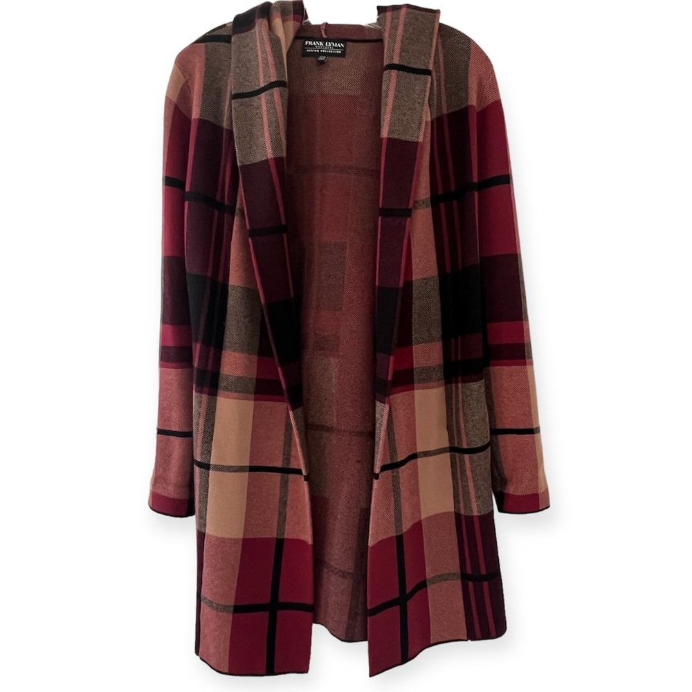 FRANK LYMAN Hooded Cardigan Sweater Coat - Size XS/S